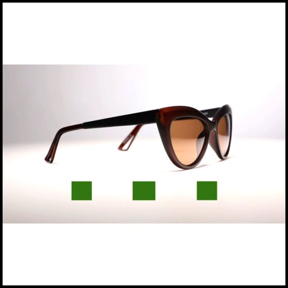 Polarized Cateye Sunglasses, UV400 Protection, Composite Frame & Lens
